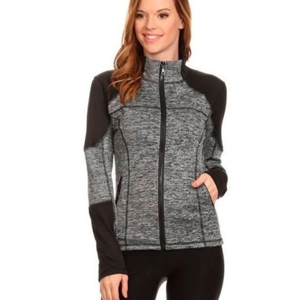 💕 Contouring Athletic zip up Jacket Small medium